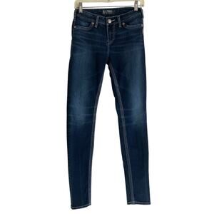Silver Jeans Co Suki High Super Skinny Mid Wash Tailored Stretchy Jeans Size 26